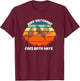 Funny Bird Watcher Shirt Birds Birdwatching Goes Both Ways T-Shirt - T-Shirt | Maroon