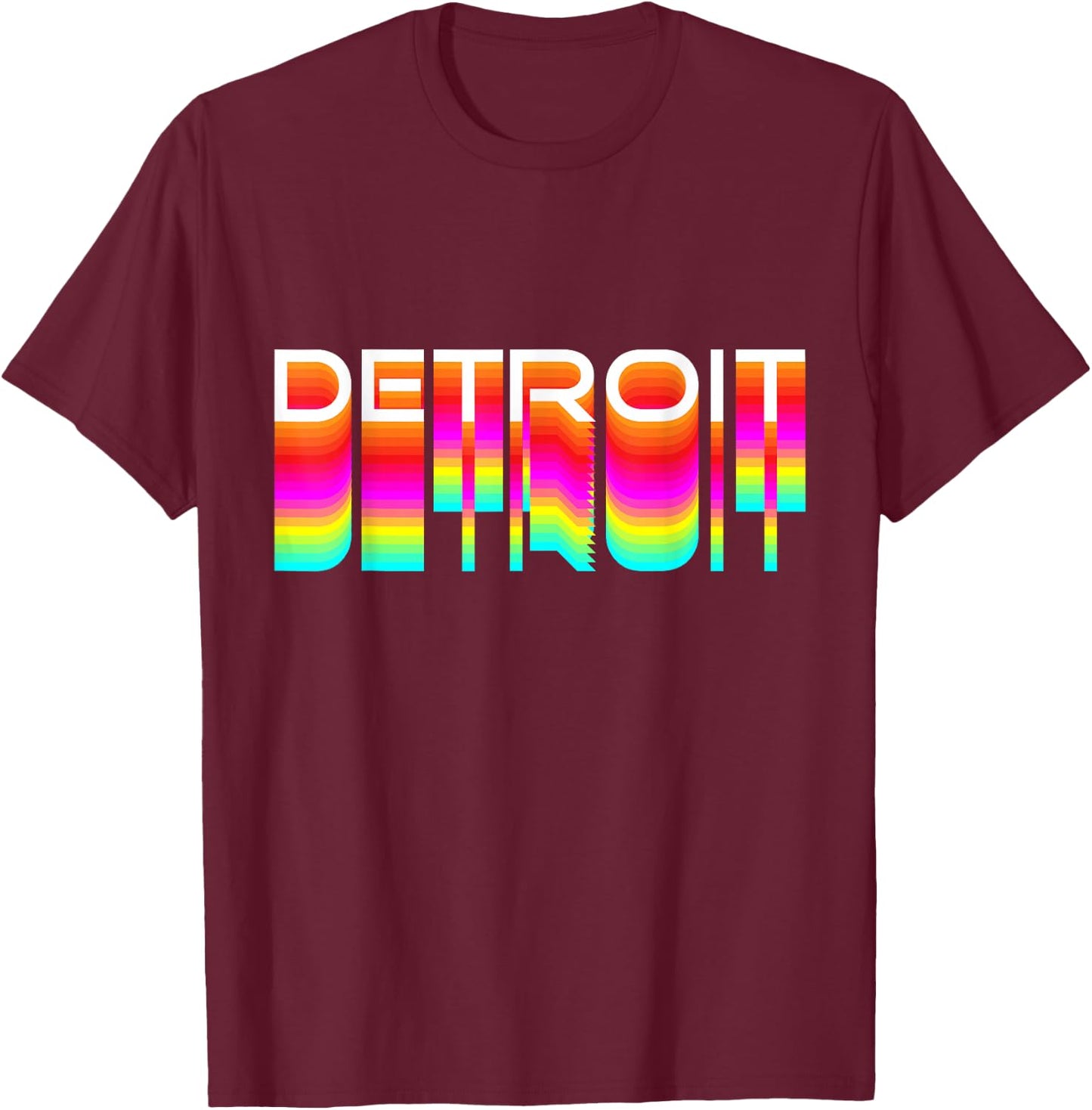 Detroit Techno Shirt | EDM Rave DJ Clothing | Detroit House T-Shirt - T-Shirt | Maroon