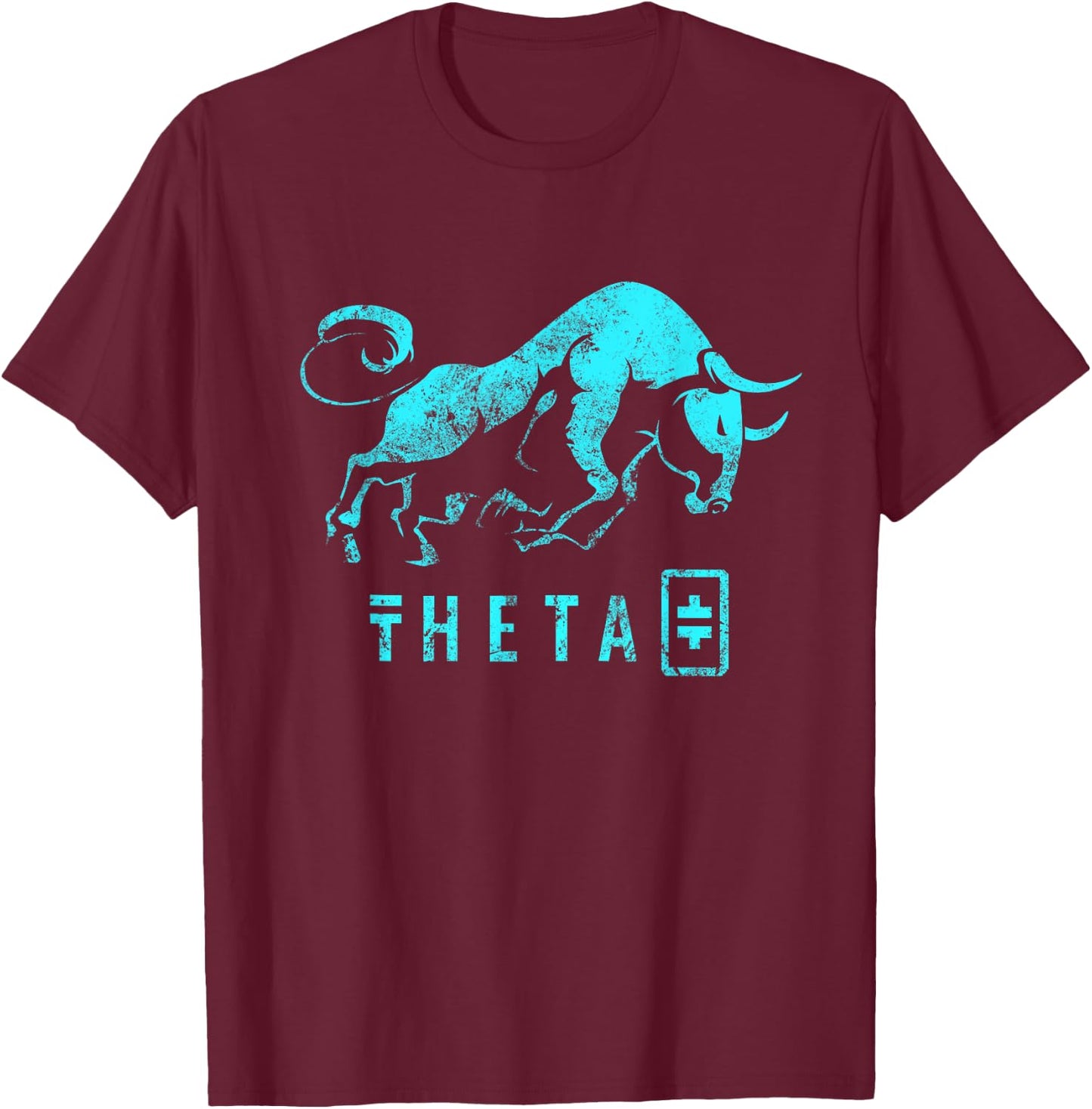 THETA Crypto Millionaire BULLRUN Token for TV Entertainment T-Shirt - T-Shirt | Maroon