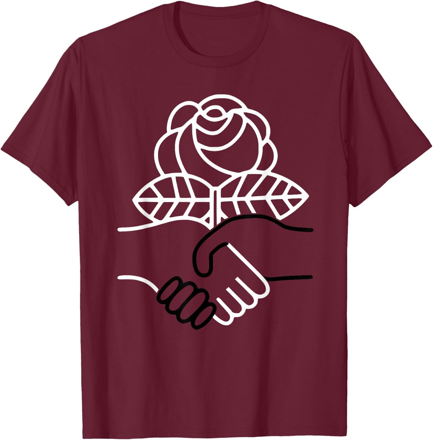 Democratic Socialists of America T-Shirt - T-Shirt | Maroon