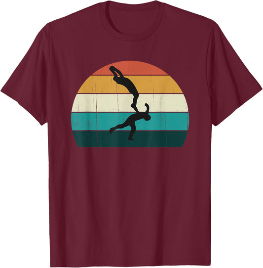 Retro Aussie Sport Gift - Australian Rules Football Lovers T-Shirt - T-Shirt | Maroon