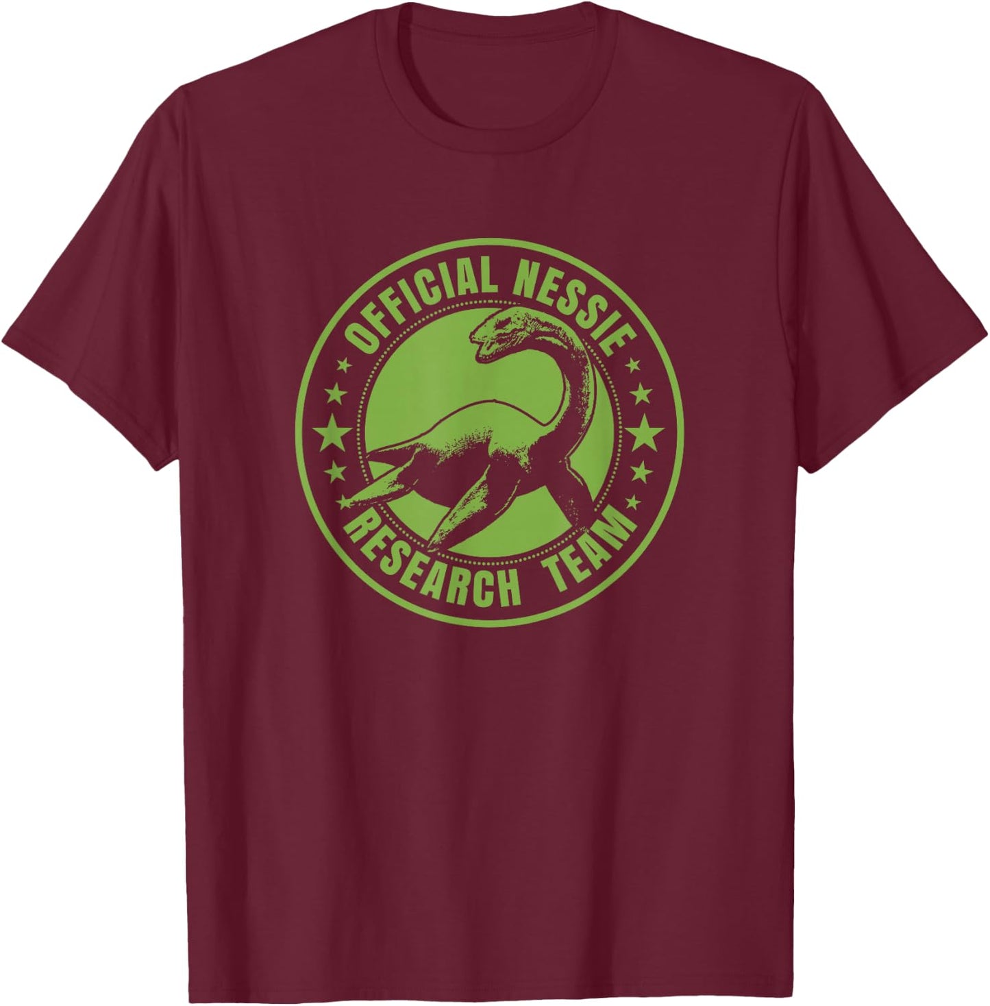 Funny Loch Ness Monster Shirt for Kids | Monster Spotter T-Shirt - T-Shirt | Maroon
