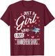 Just A Girl Who Loves Hammerhead Sharks T-Shirt - T-Shirt | Maroon