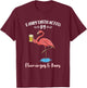 Easily Distracted By Flamingos And Beer T-Shirt - T-Shirt | Maroon