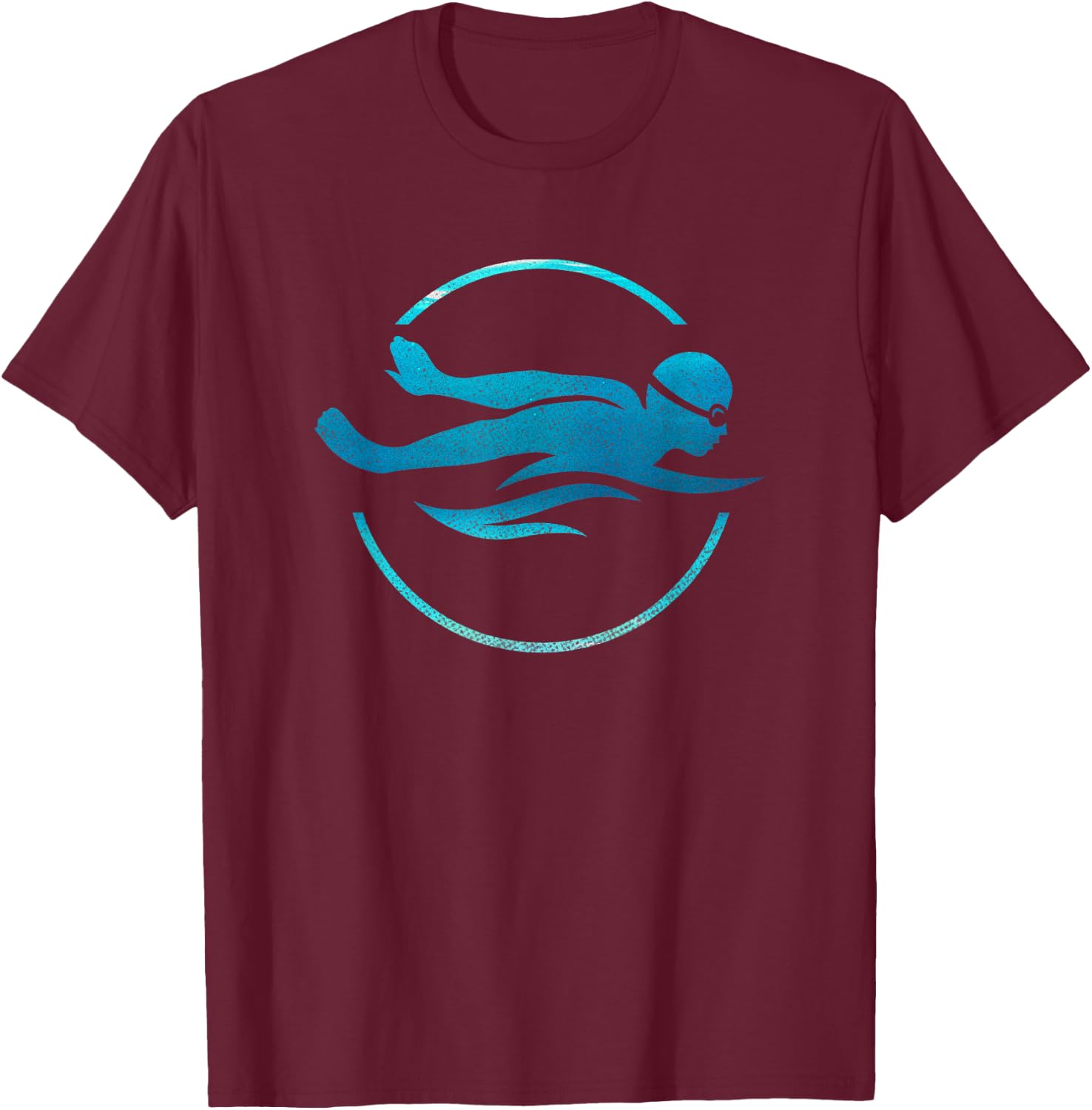 Swimmer Swimming Swim Team T-Shirt - T-Shirt | Maroon