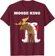 Moose King | Moose Gear | Boys Moose T-Shirt - T-Shirt | Maroon