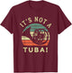 Funny French Horn Retro Design for Musicians T-Shirt - T-Shirt | Maroon