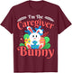 I'm the Caregiver Bunny - Funny Caregiver Easter T-Shirt - T-Shirt | Maroon