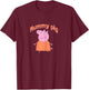 Peppa Pig Mother's Day Mummy Pig Portrait T-Shirt - T-Shirt | Maroon