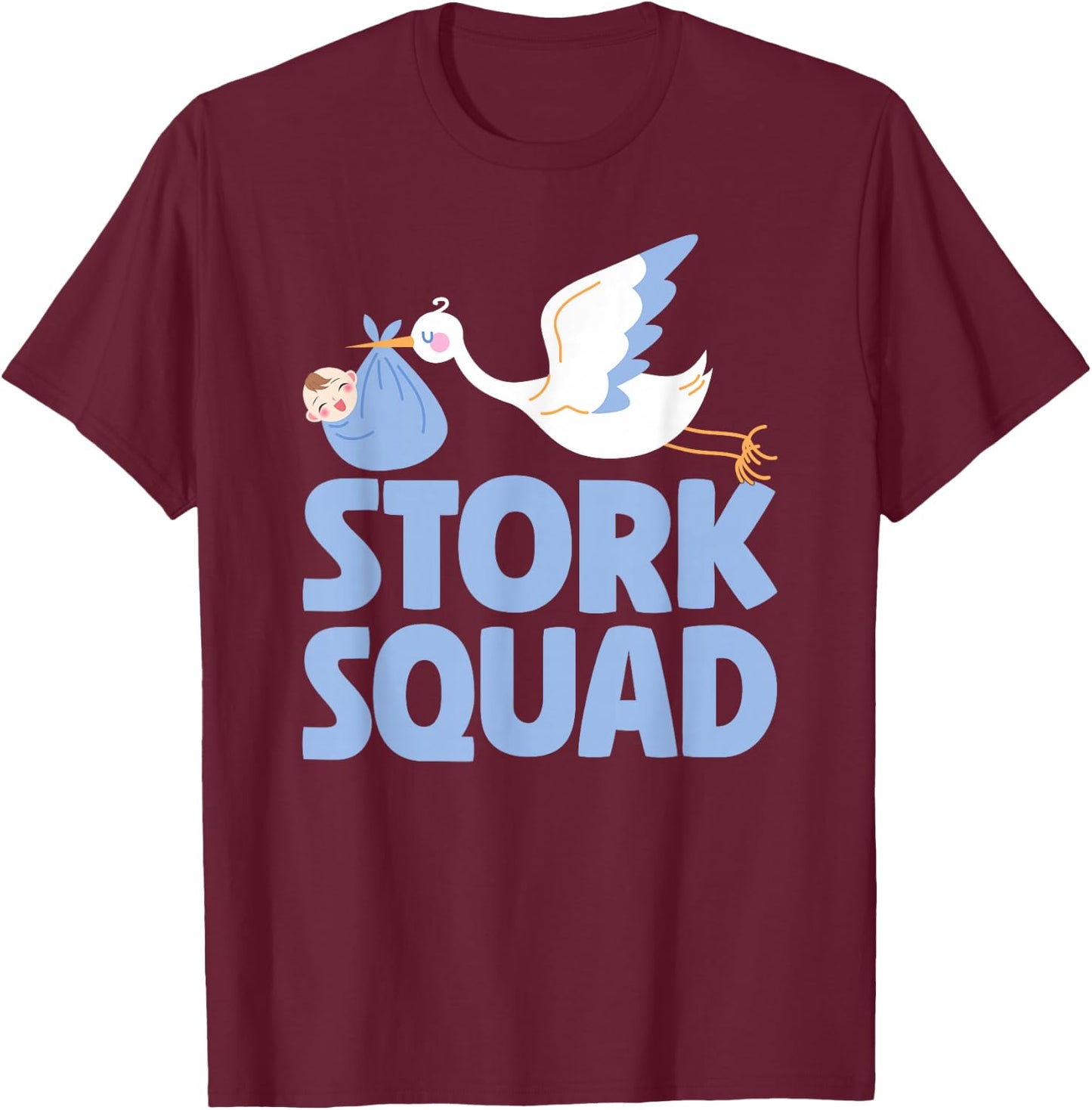 Stork Squad Labor And Delivery Nurse T-Shirt - T-Shirt | Maroon