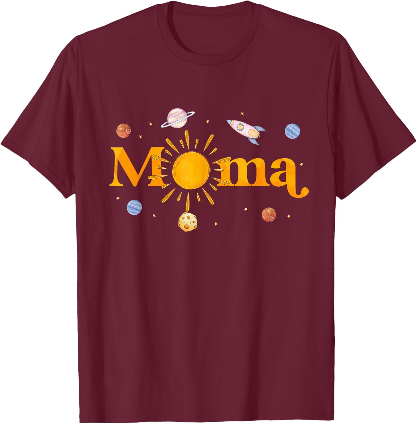 Mama of The Birthday First Trip Around The Sun Bday Boy T-Shirt - T-Shirt | Maroon
