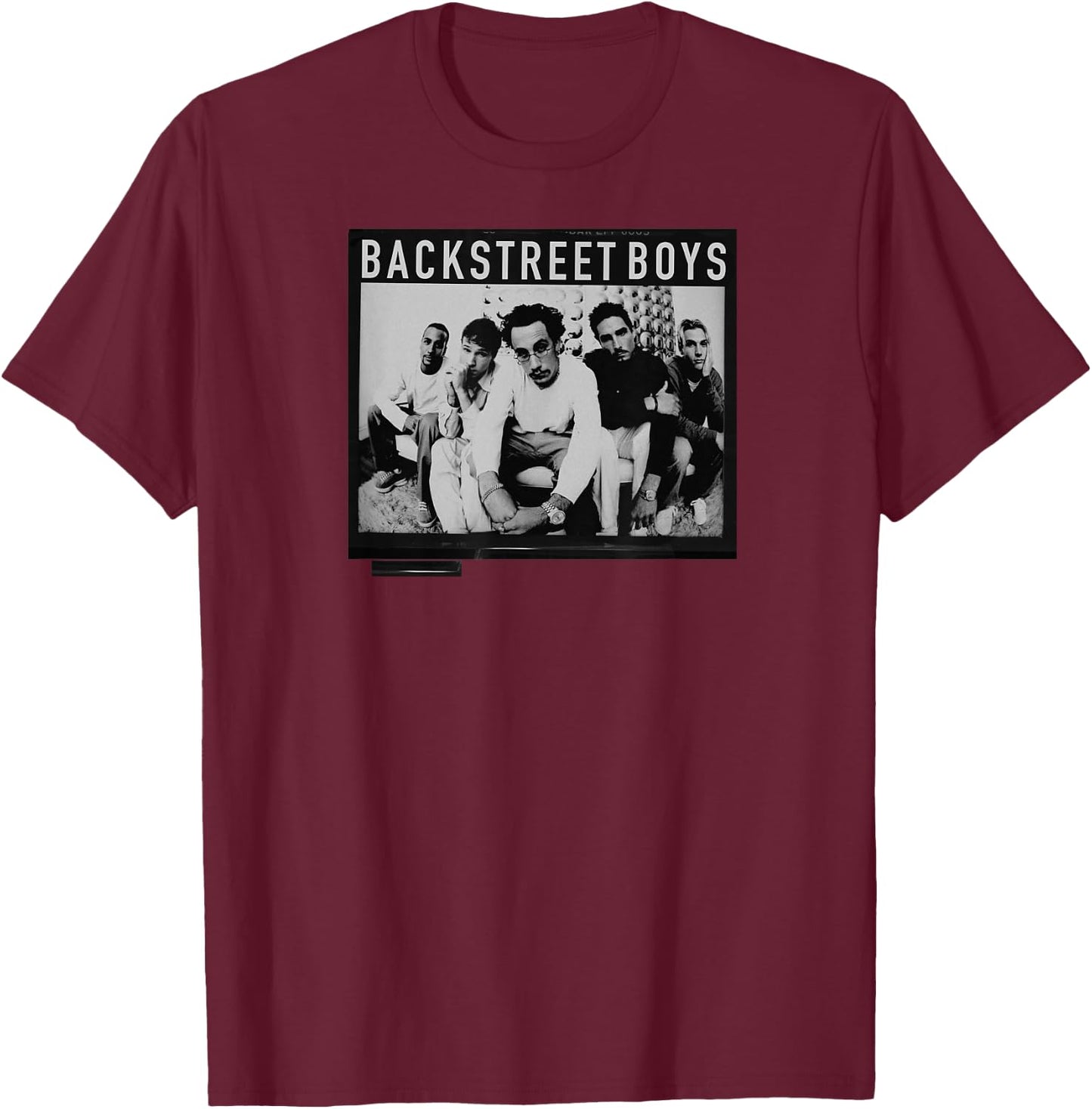 Backstreet Boys Film Photo T-Shirt - T-Shirt | Maroon