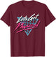 Lets Get Physical Workout Gym Totally Rad Retro 80'S T-Shirt - T-Shirt | Maroon