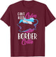 Vintage Can't Keep Calm I Have A Border Collie Dog Pet Gift T-Shirt - T-Shirt | Maroon