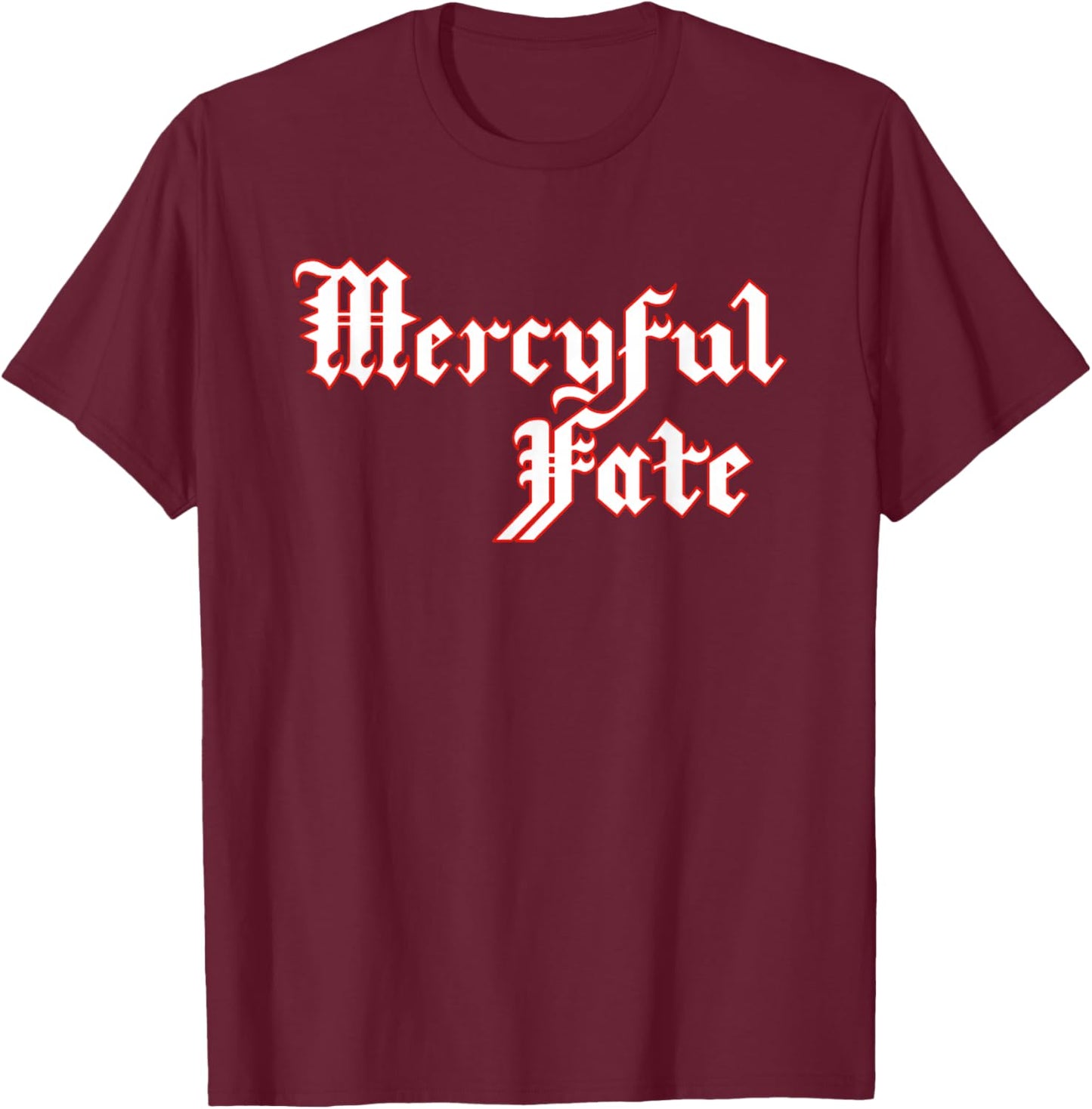 Red Logo Outline T-Shirt - T-Shirt | Maroon