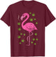 Flamingo Bird Smoking Weed Cannabis Blunt 420 Stoner Gift T-Shirt - T-Shirt | Maroon