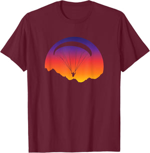 Paragliding Paragliding Paragliding T-Shirt - T-Shirt | Maroon
