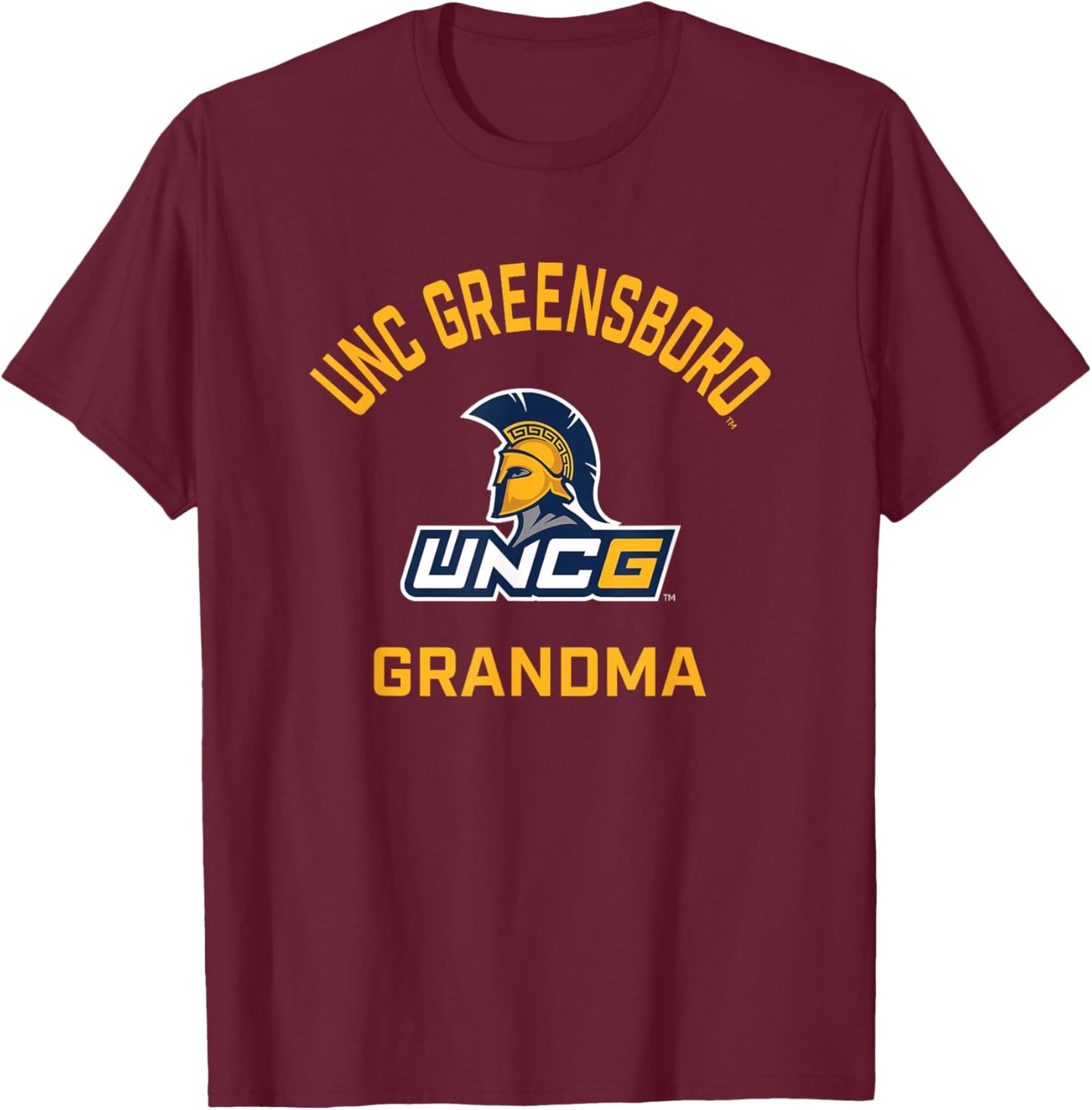 UNC Greensboro UNCG Spartans Arched Grandma T-Shirt - T-Shirt | Maroon