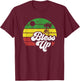 Bless Up Jamaica Rasta Roots Rock Reggae Jamaican Retro Gift T-Shirt - T-Shirt | Maroon