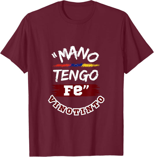 "Hand I Have Faith" I Flannel of the "Vinotinto" I Venezuela T-Shirt - T-Shirt | Maroon