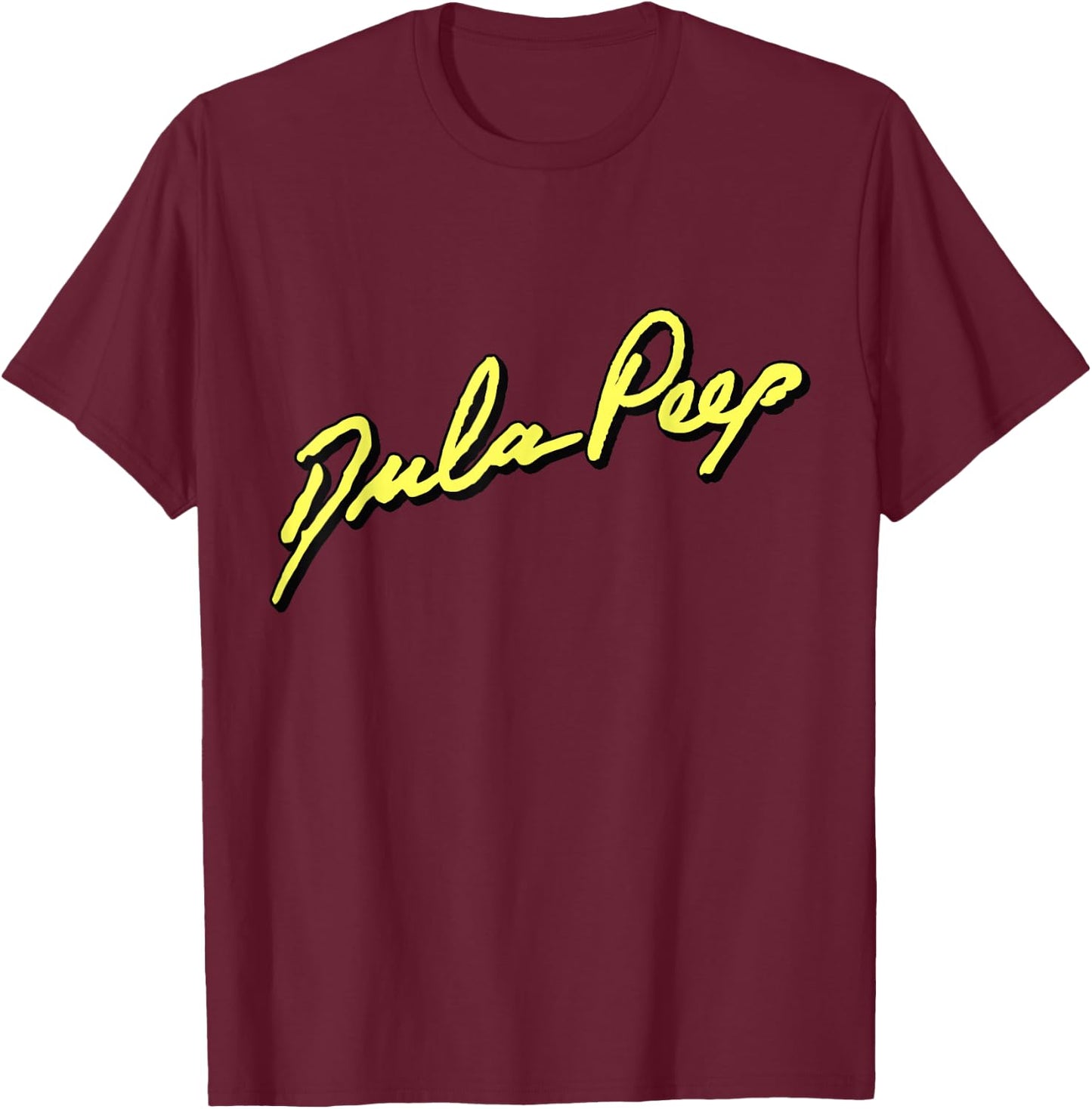 Dula Peep T-Shirt - T-Shirt | Maroon