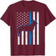 Thin Blue Line US Flag Heeler Police Cattle Dog Patriot Gift Men Women Kids T-Shirt - T-Shirt | Maroon