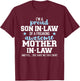 Proud son in law of a great mother in law T-Shirt - T-Shirt | Maroon