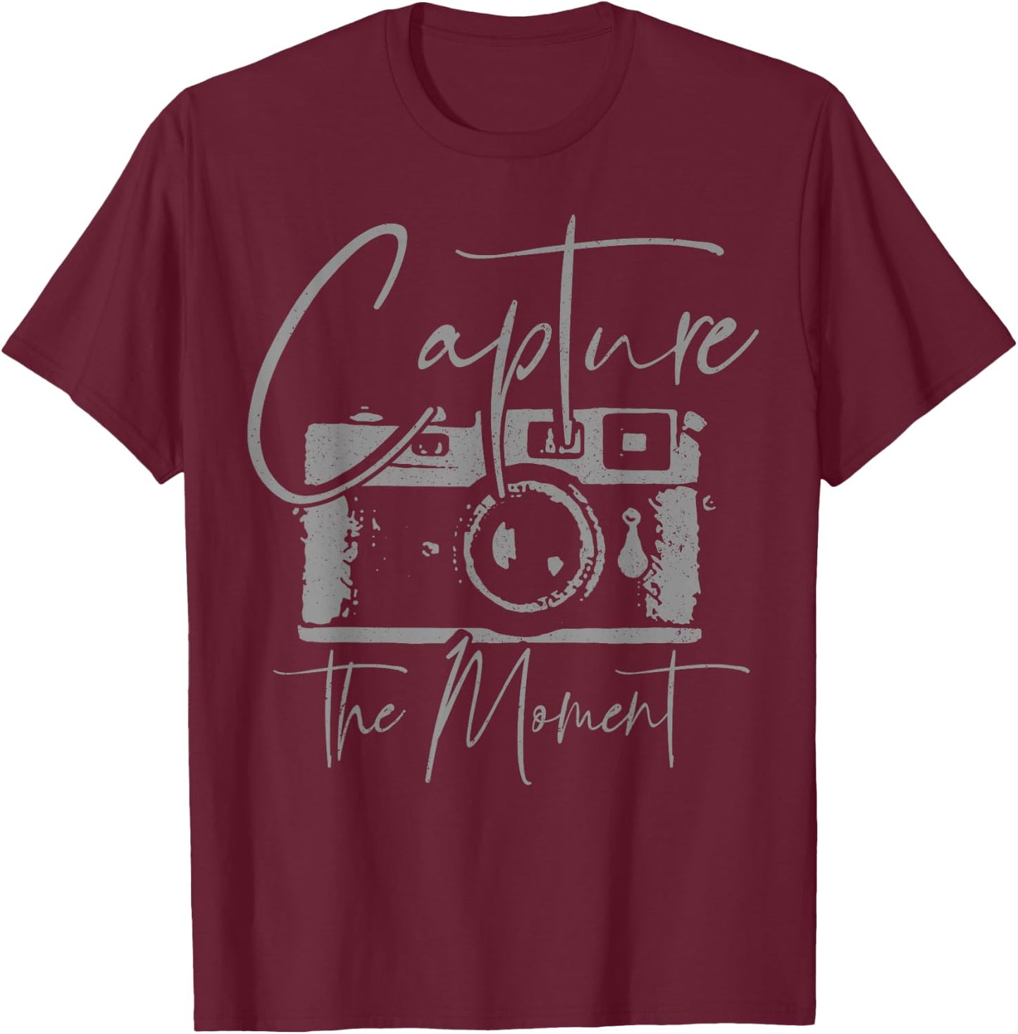 Photographer Gift Vintage Camera Photography T-Shirt - T-Shirt | Maroon