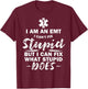 I am an EMT - stupid funny EMT EMS Ambulance AMR T-Shirt - T-Shirt | Maroon