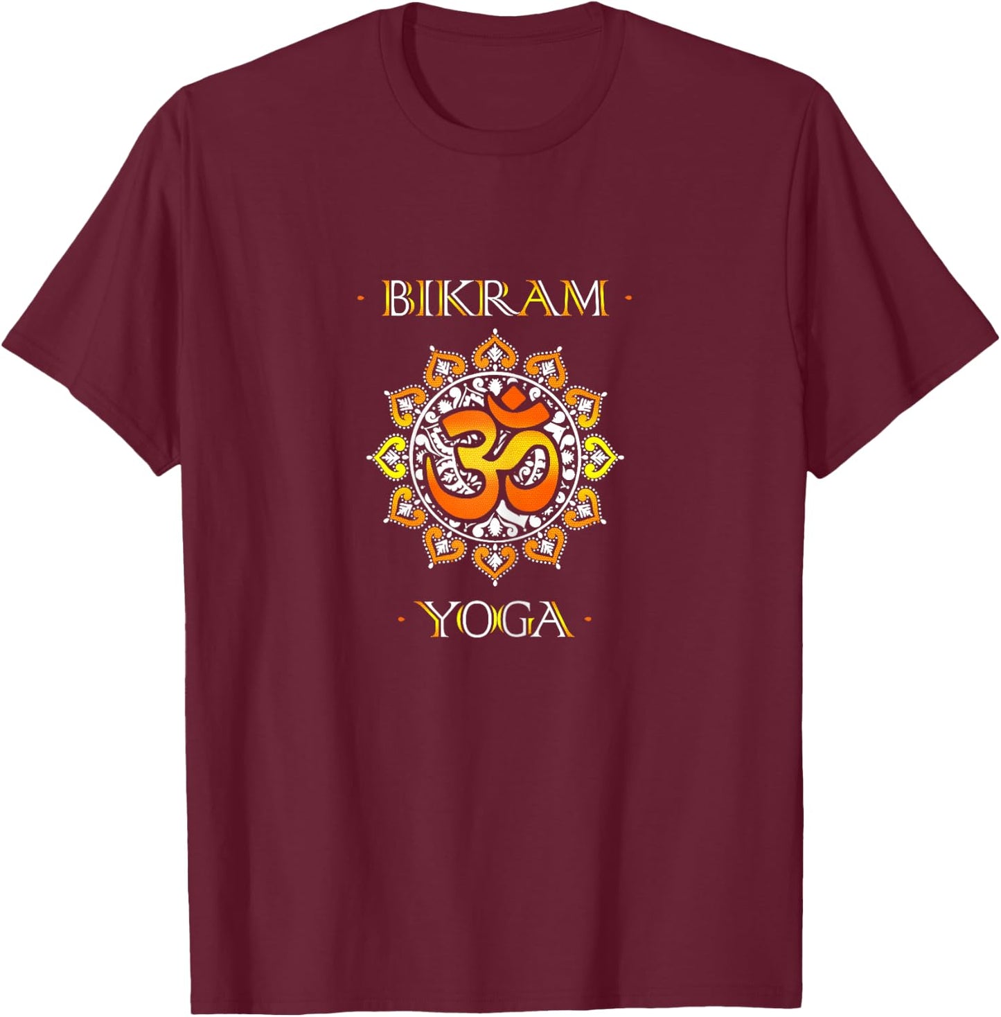Bikram Yoga Shirts Bikram Yoga Shirt Om Shirt Yoga T-Shirt - T-Shirt | Maroon