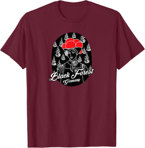 Black Forest, Black Forest - Germany T-Shirt - T-Shirt | Maroon