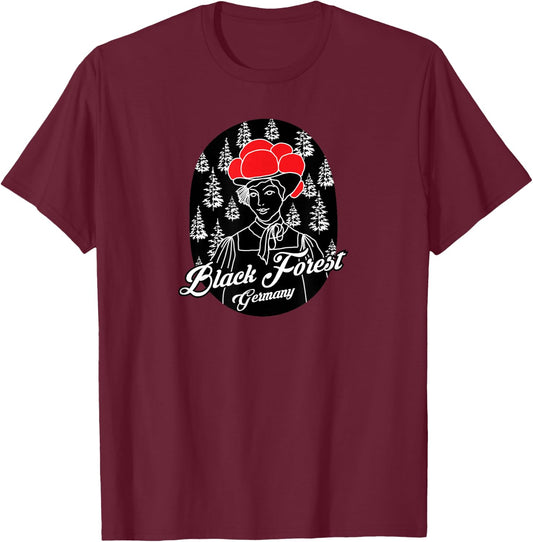 Black Forest, Black Forest - Germany T-Shirt - T-Shirt | Maroon