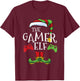 Gamer Elf Christmas Family Matching Funny I'm The Gaming Elf T-Shirt - T-Shirt | Maroon