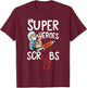 Super Heroes Wear Scrubs Nursing Cute Medical Nurse T-Shirt - T-Shirt | Maroon