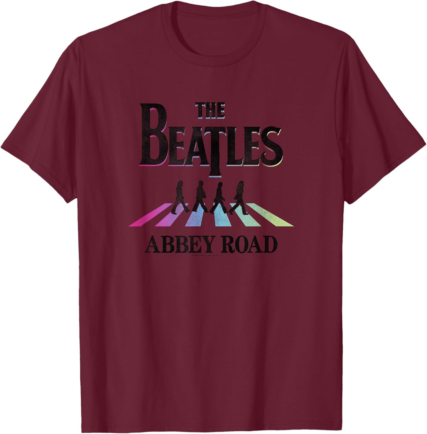 The Beatles Abbey Road T-Shirt - T-Shirt | Maroon