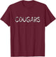 Cougars School Spirit T-Shirt - T-Shirt | Maroon