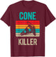 Vintage Auto Car Racing Racer Cone Killer Funny Autocross T-Shirt - T-Shirt | Maroon