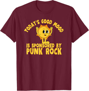 Cute Retro Vintage Funny Punk Rock T-Shirt - T-Shirt | Maroon