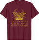 Ancient Roman Empire SPQR Imperial Eagle - Emperor Aurelian T-Shirt - T-Shirt | Maroon