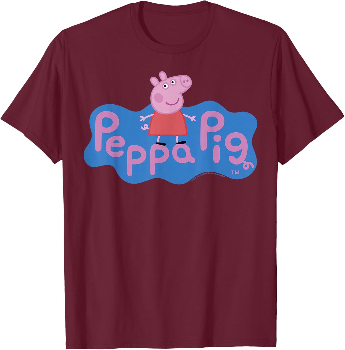 Peppa Pig Peppa Logo T-Shirt - T-Shirt | Maroon