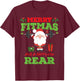 Merry Fitmas And A Happy New Rear Funny Holiday Workout T-Shirt - T-Shirt | Maroon