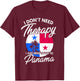 Panamanian Flag I Panama Flag I Vacation Panama T-Shirt - T-Shirt | Maroon
