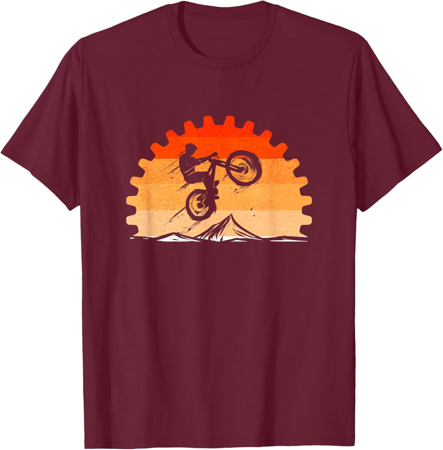 Cycling Lover Cycle Vintage for Mountain Bike Tour Bicycle T-Shirt - T-Shirt | Maroon