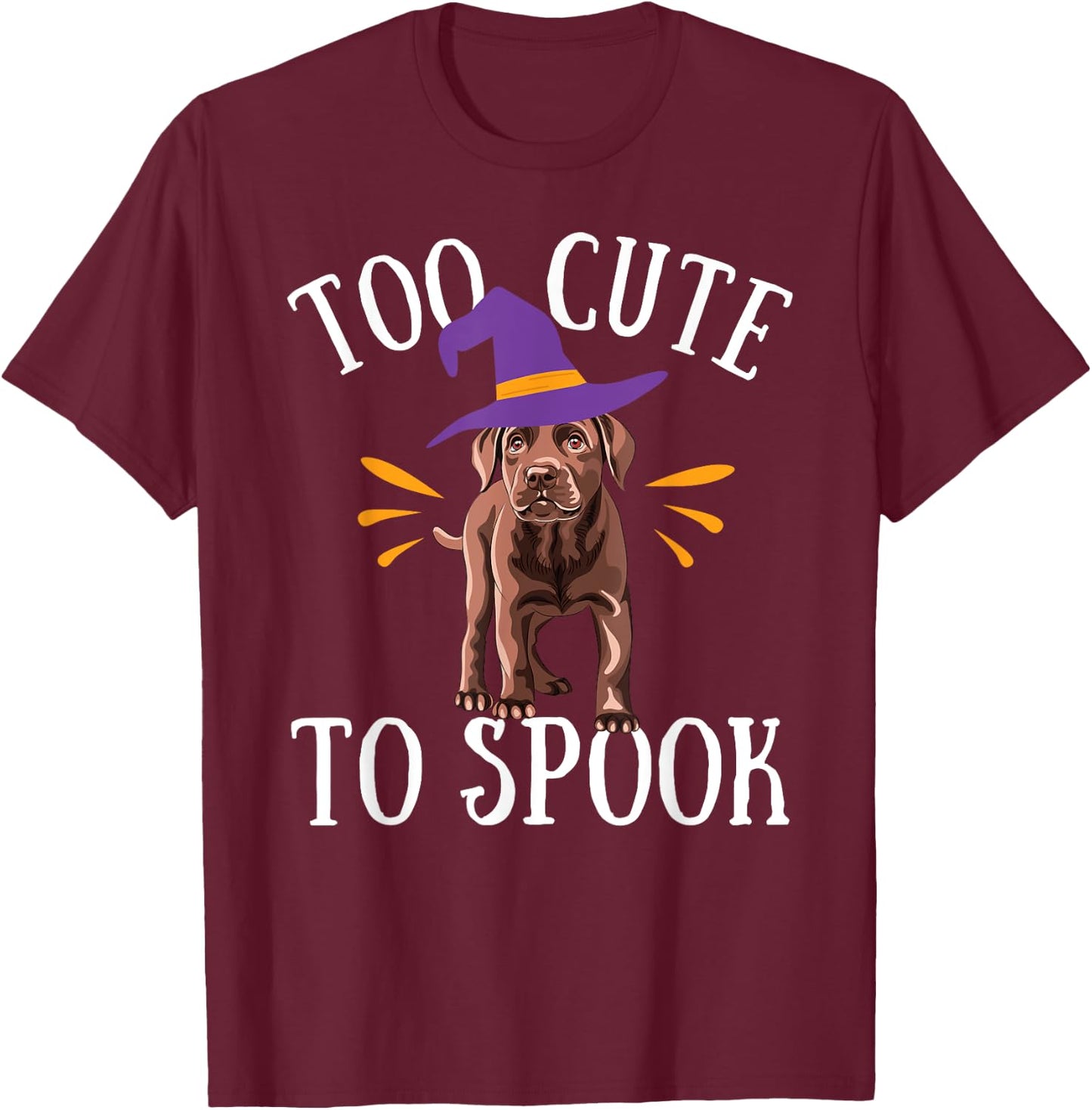 Chocolate Lab Cute Funny Halloween Dog Costume Labrador Men Women Kids T-Shirt - T-Shirt | Maroon