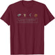 Game Of Thrones The Iron Anniversary Logo Icons T-Shirt - T-Shirt | Maroon
