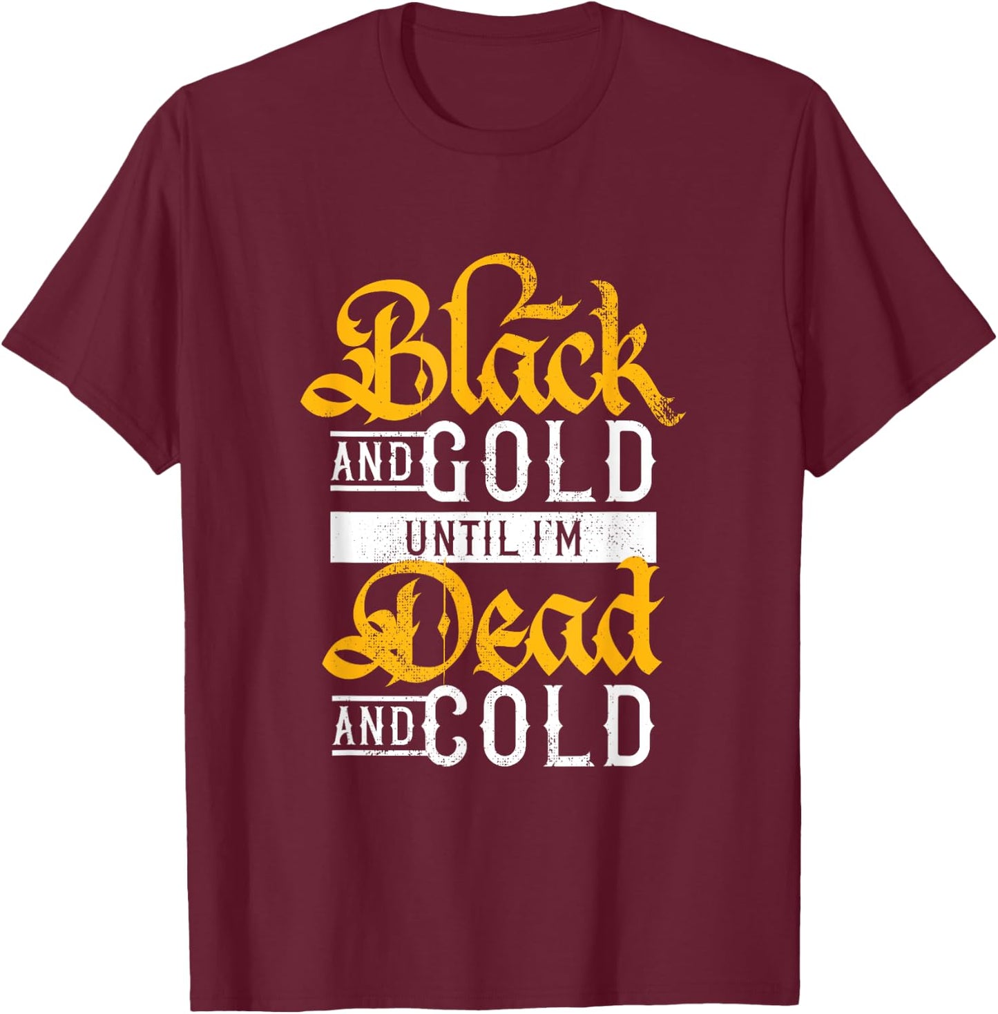 Pittsburgh Ultimate Sports Fan Distressed Lettering T-Shirt - T-Shirt | Maroon
