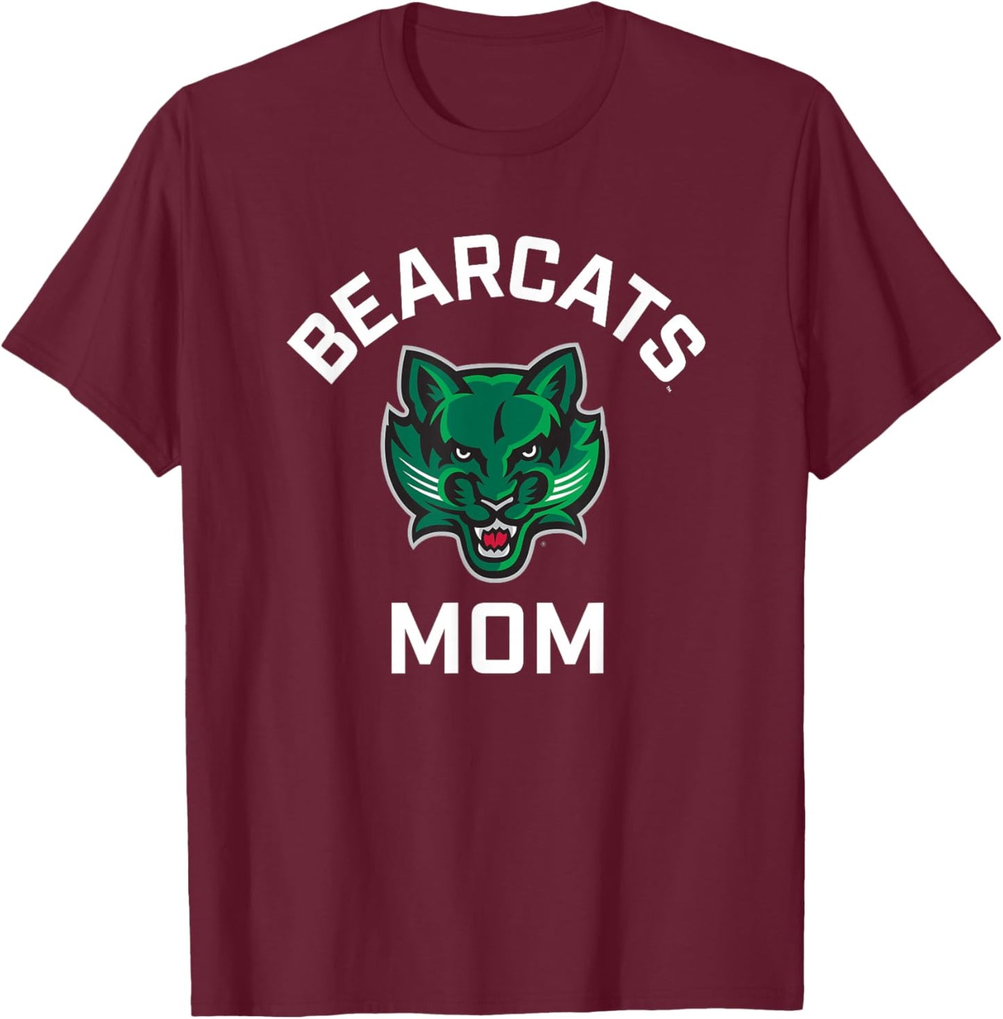 Binghamton University Bearcats Arched Mom T-Shirt - T-Shirt | Maroon