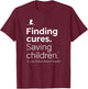 St. Jude Finding Cures. Saving Children. Red T-Shirt - T-Shirt | Maroon