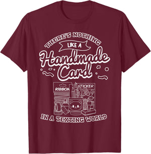 Cardmaking Scrapbooking Gift Crafting Card Crafter T-Shirt - T-Shirt | Maroon