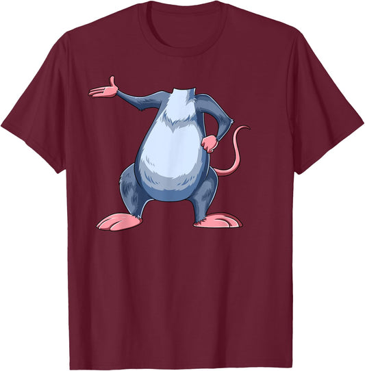Easy Rat Costume Rat Body Headless Rat Costume T-Shirt - T-Shirt | Maroon